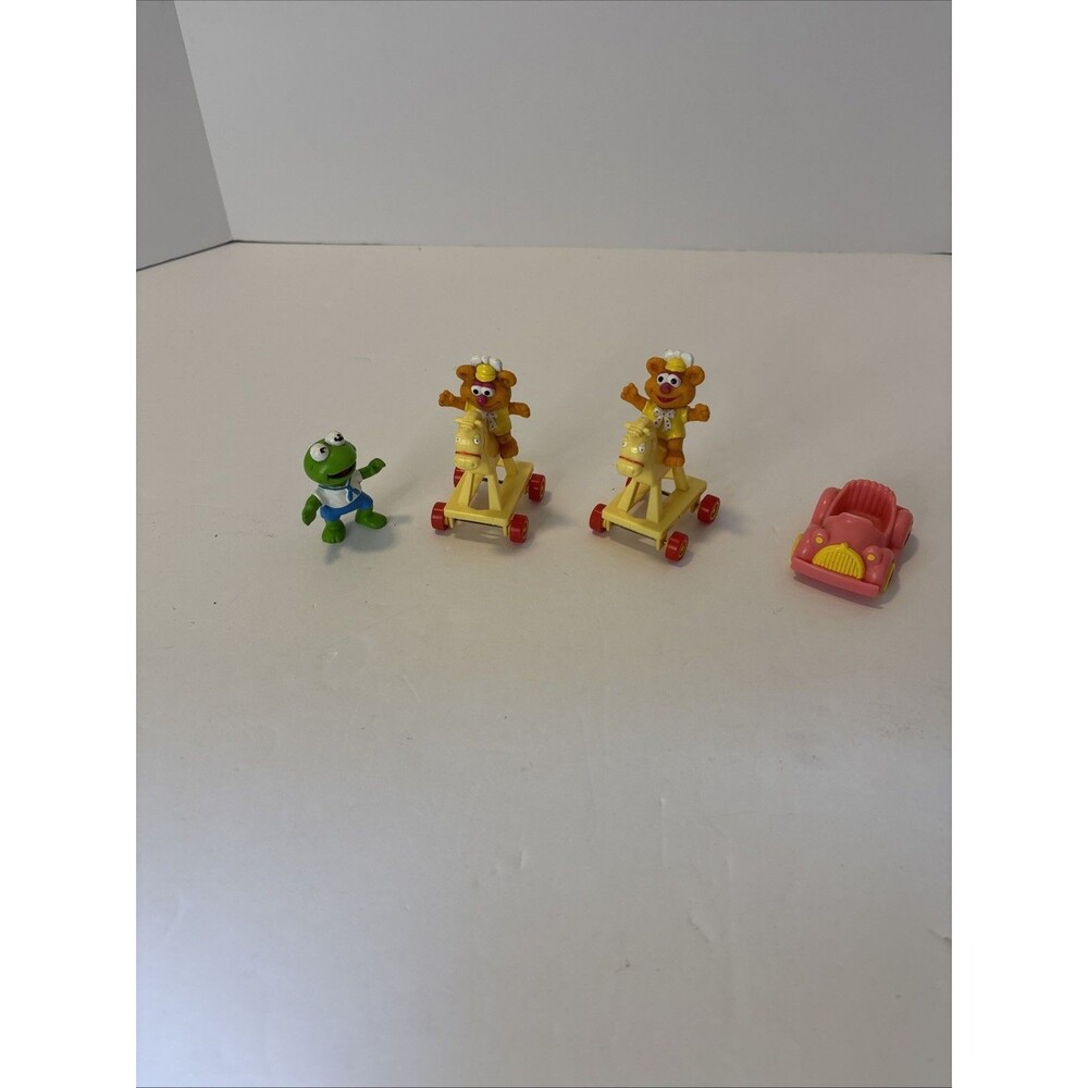 McDonalds 1986 Happy Meal muppet babies Kermit Fozzie lot rocking horse Lot Of 6